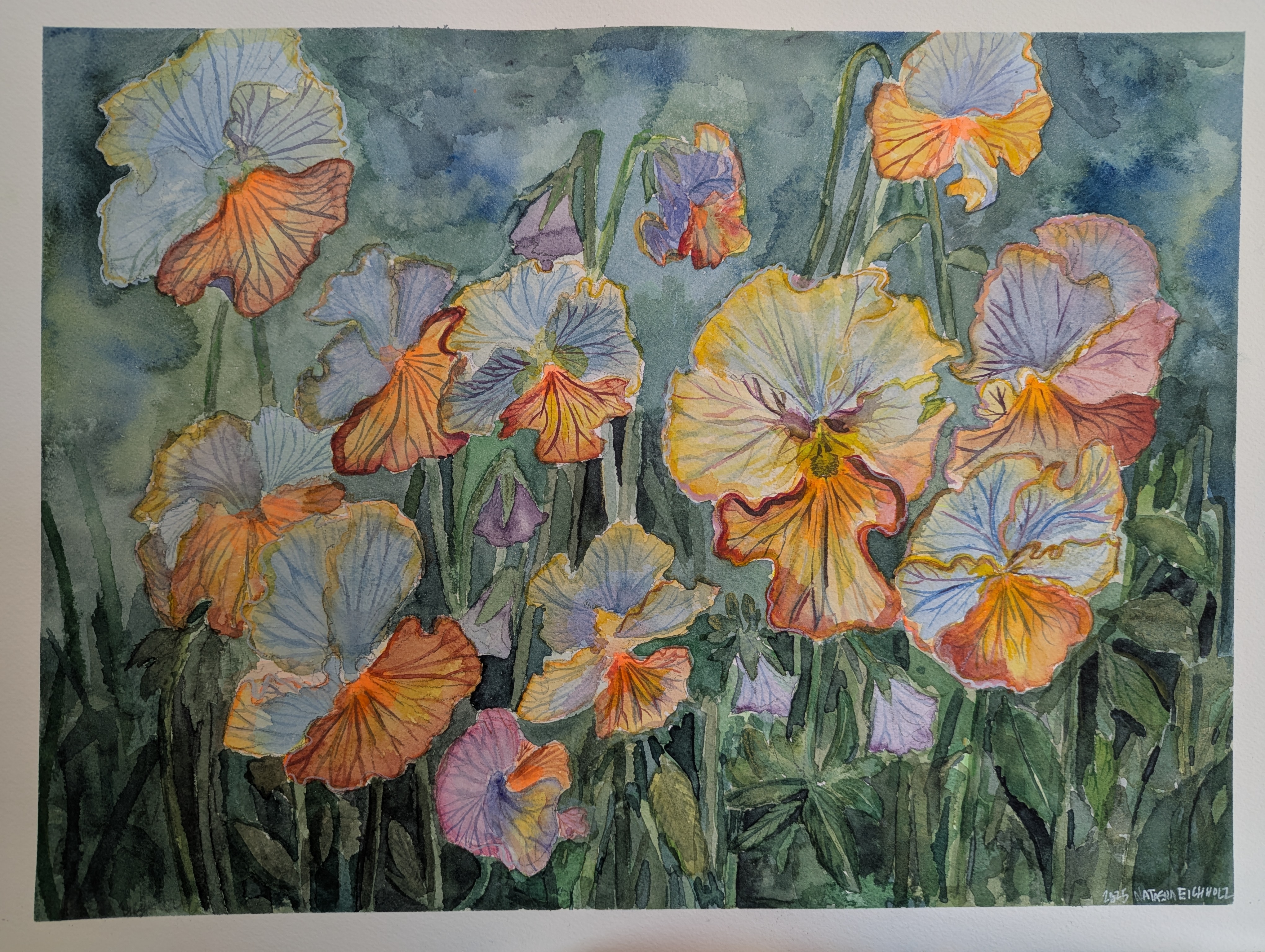 Watercolor flowers